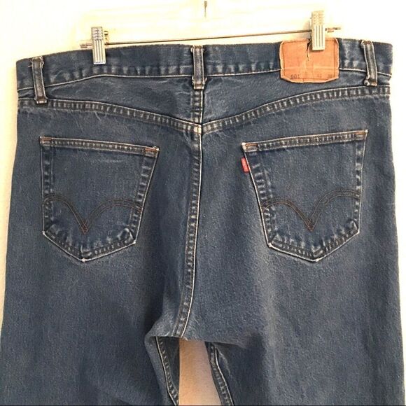 Vintage Levi’s 501 button fly straight jeans 42 - Picture 3 of 9